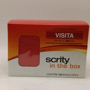 Envelope convite visita - vermelho