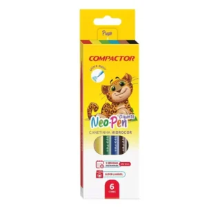 HIDROCOR NEO-PEN GIGANTE 6 CORES