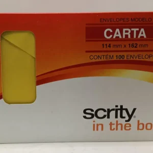 Envelope convite carta - Amarelo