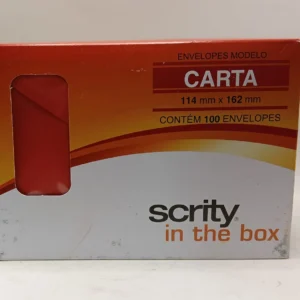 Envelope convite carta - Vermelho