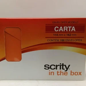 Envelope convite carta - Laranja