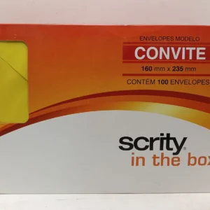 Envelope convite  - Amarelo