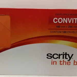 Envelope convite  - Laranja