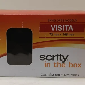 Envelope convite visita - preto