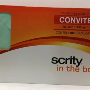 Envelope convite  - Verde claro