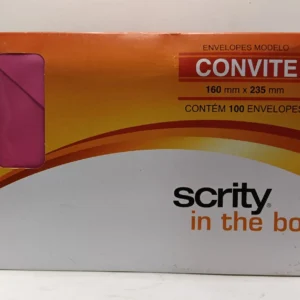 Envelope convite  - Rosa