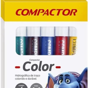 HIDROGRÁFICA COMPACTOR COLOR GROSSO 6 CORES