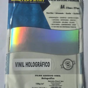 Papel A4 Vinil Holográfico