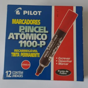 PINCEL MARCADOR PERMANENTE VERMELHA