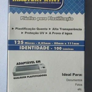 Plástico para plastificação