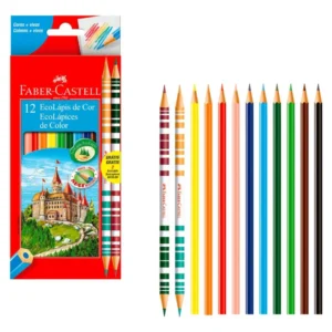 LÁPIS DE COR FABER-CASTELL KIT C/ 12 CAIXAS