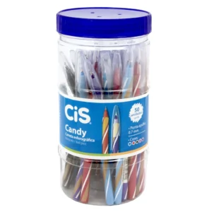 CANETA ESFEROGRÁFICA CANDY POTE C/ 50 UNIDADES