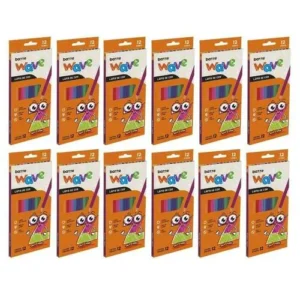 LÁPIS DE COR BAZZE WAVE KIT C/ 12 CAIXAS