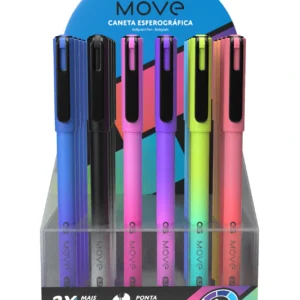 CANETA ESFEROGRÁFICA MOVE C/ 24 UNIDADES CORES SORTIDAS