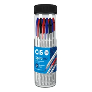 CANETA ESFEROGRÁFICA SPIRO PRO C/ 24 UNIDADES CORES SORTIDAS