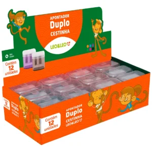 APONTADOR DUPLO CESTINHA CX C/12 UNIDADES