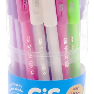 CANETA GEL CIS GELYX POTE C/ 24 UNIDADES CORES SORTIDAS