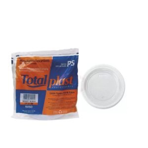 Pratos Descartáveis Raso PR-21-BR Total Plast