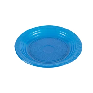 Pratos Descartáveis Raso Azul TF 15 cm-Pct. De 10 Unid Plazapel