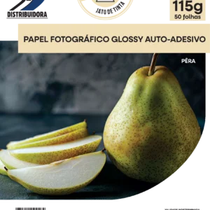 Papel A4 115g Fotográfico Glossy Auto-Adesivo Asa, Pct. 50 Folhas