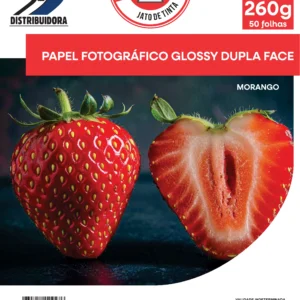 Papel A4 260g Fotográfico Glossy Dupla Face Asa, Pct. 50 Folhas