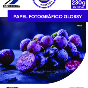 Papel A4 230g Fotográfico Glossy Asa, Pct. 25 Folhas