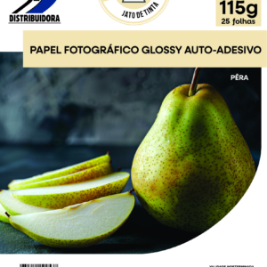 Papel A4 115g Fotográfico Glossy Auto-Adesivo Asa, Pct. 25 Folhas