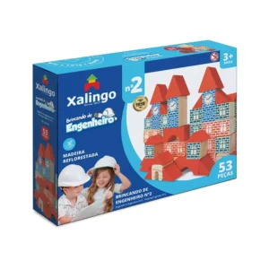 Jogo Brincando De Engenheiro N°2  C/53 Peças Xalingo