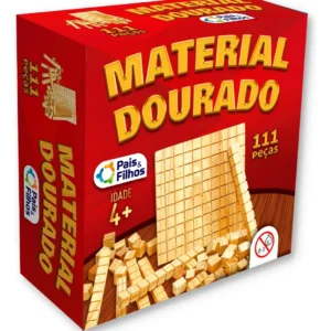 Material Dourado Educativo em Madeira 111 Peças Pais & Filhos